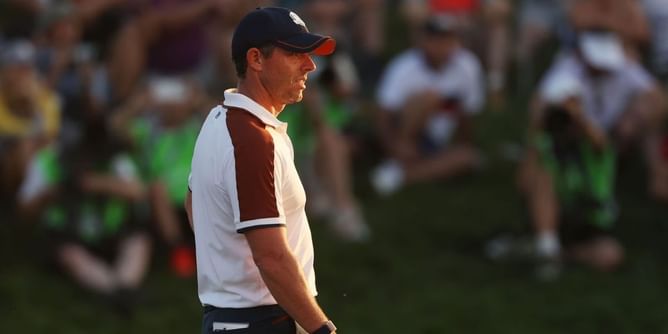 WATCH: Rory McIlroy absolutely hyped after giving Europe the lead in Ryder Cup along with Matthew Fitzpatrick