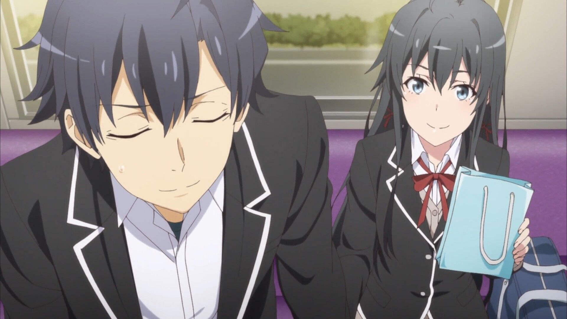 Hachiman Hikigaya and Yukino Yukinoshita (Image by studio Feel)