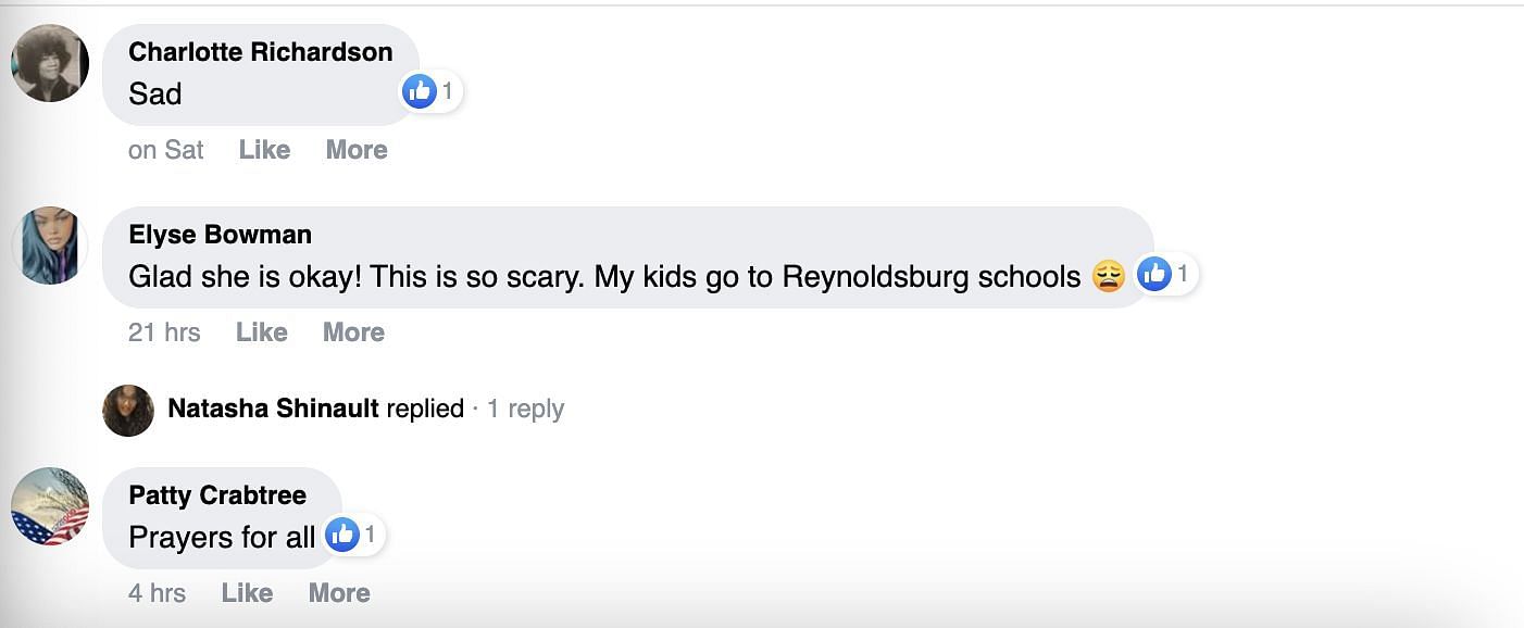 Social media users reacted as many people spread the rumours about how there were gunfires at the school during the altercation. (Image via Facebook)