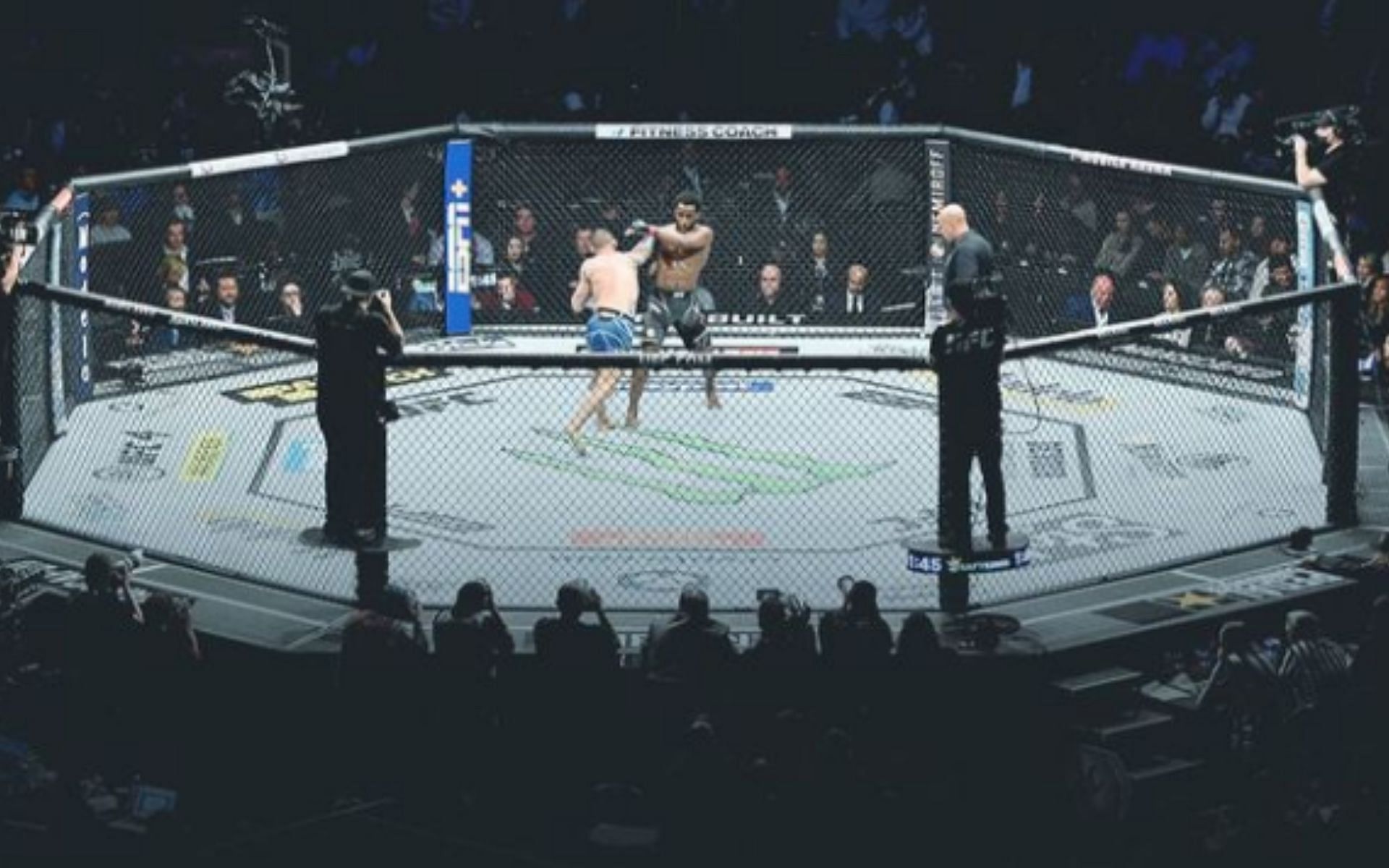 The famed UFC octagon [Image courtesy @ufc on Instagram]