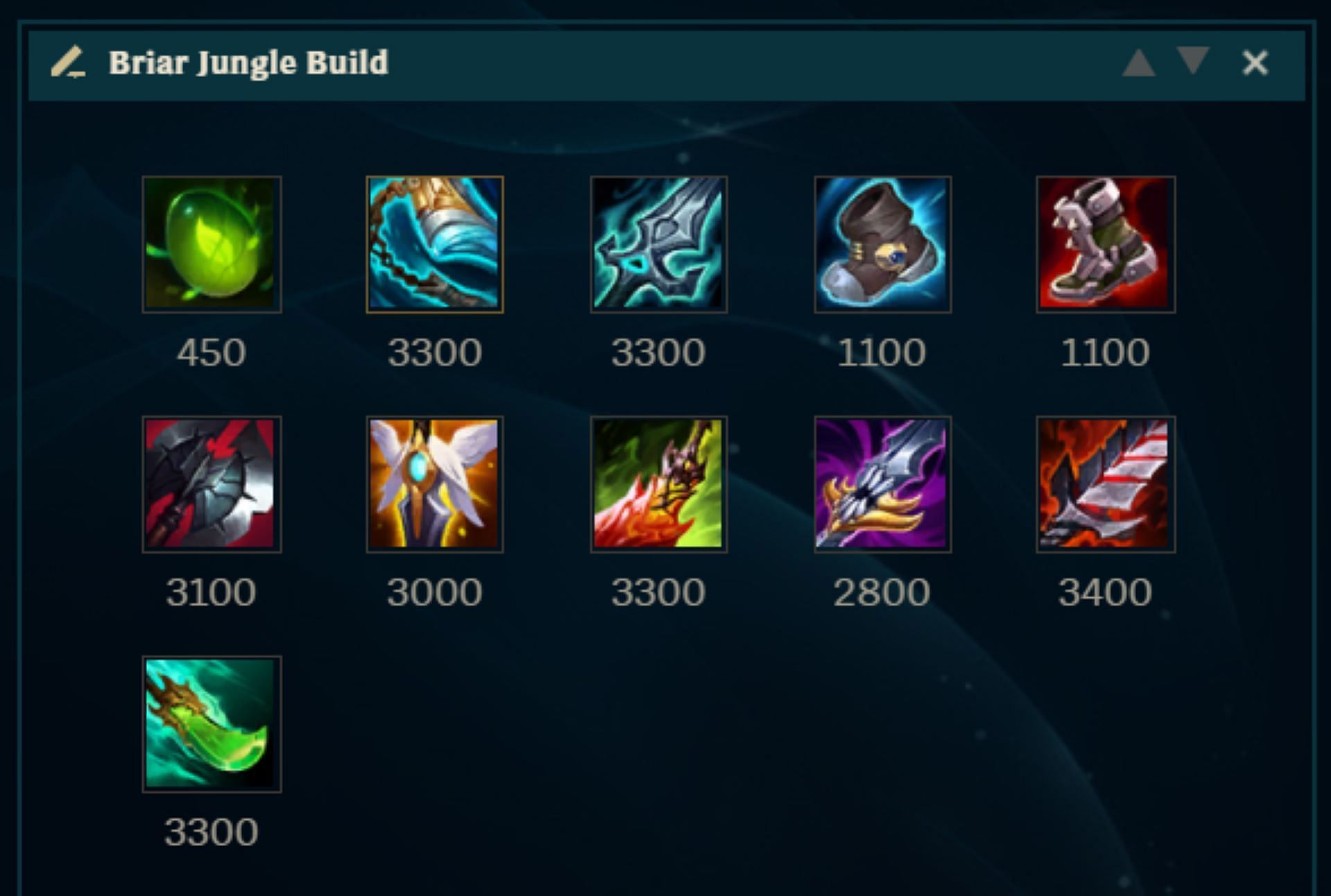 Briar jungle items (Image via Riot Games)