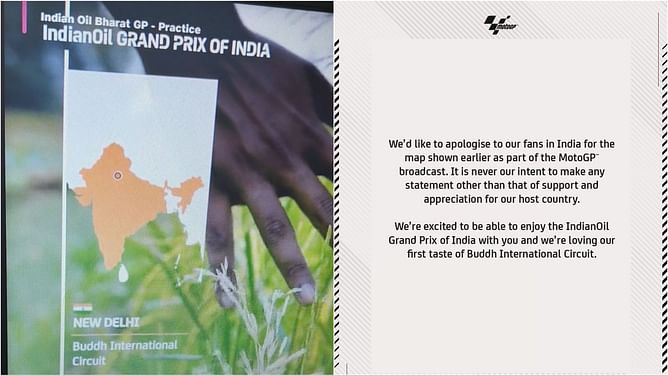 Bharat GP: MotoGP apologizes for showing incorrect Indian map