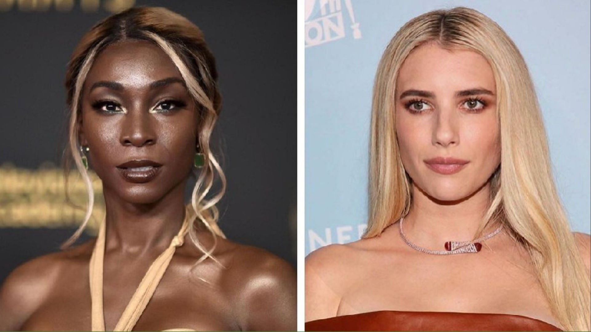 Angelica Ross and Emma Roberts. (Photo via @SteffanyyPopin/X)