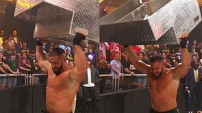 [NSFW] Graphic photo of a bloody Von Wagner being stretchered out after WWE NXT went off-air