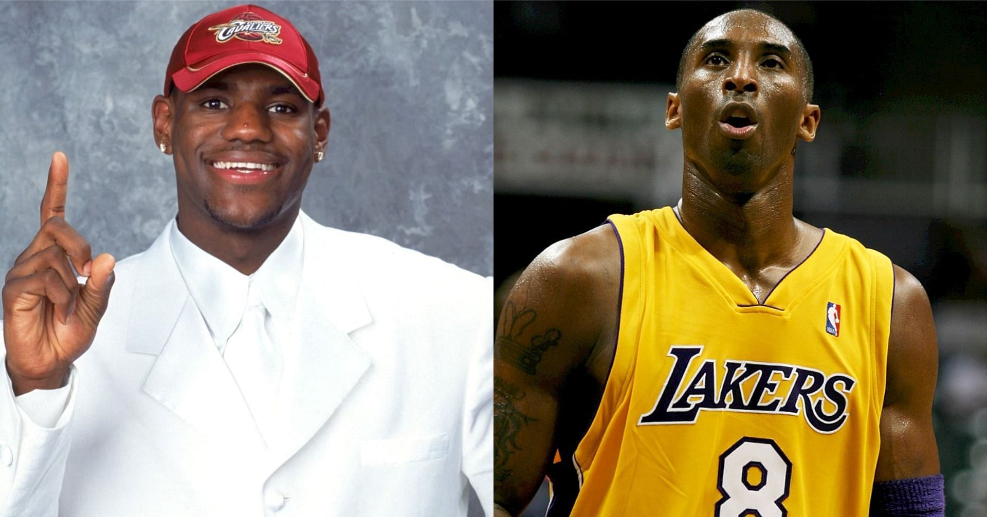 NBA legends LeBron James and Kobe Bryant