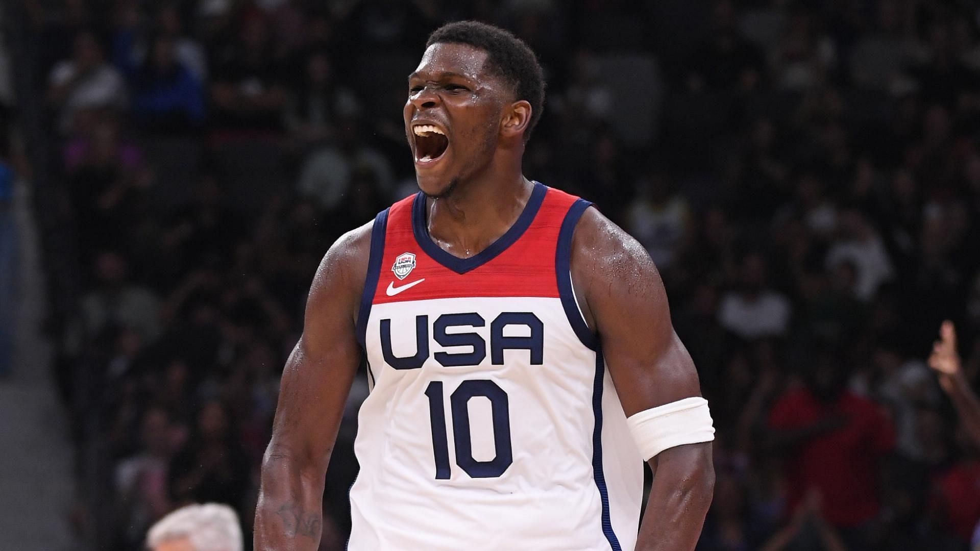 Team USA star wing Anthony Edwards (Who will the USA face in the FIBA World Cup 2023 semifinals? Odds, how to watch, live stream details, and more)