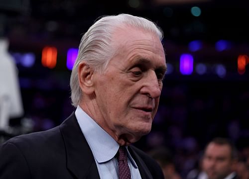 Pat Riley, Miami Heat v New York Knicks - Game Two