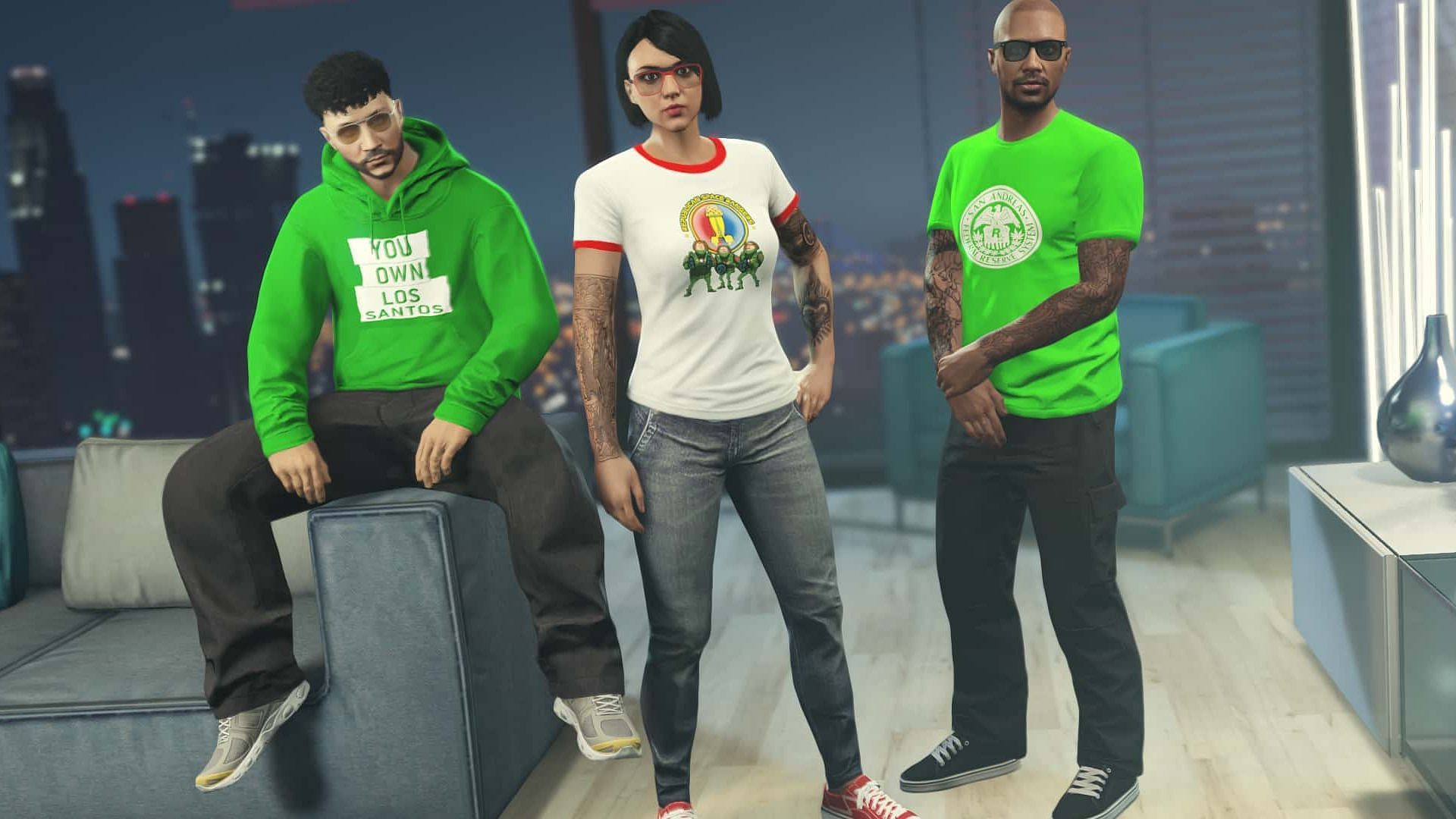 These are the free clothes offered (Image via Rockstar Games)