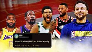 "Kd would win MVP & his 3rd ring"- NBA fans dish their hottest take for upcoming 2023-24 season