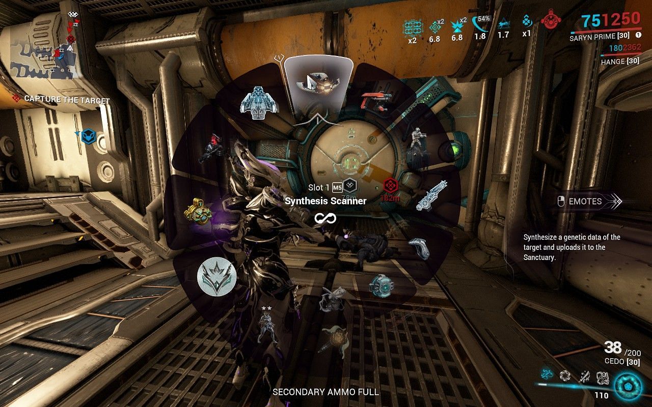 You can select the scanner from the gear wheel (Image via Digital Extremes)
