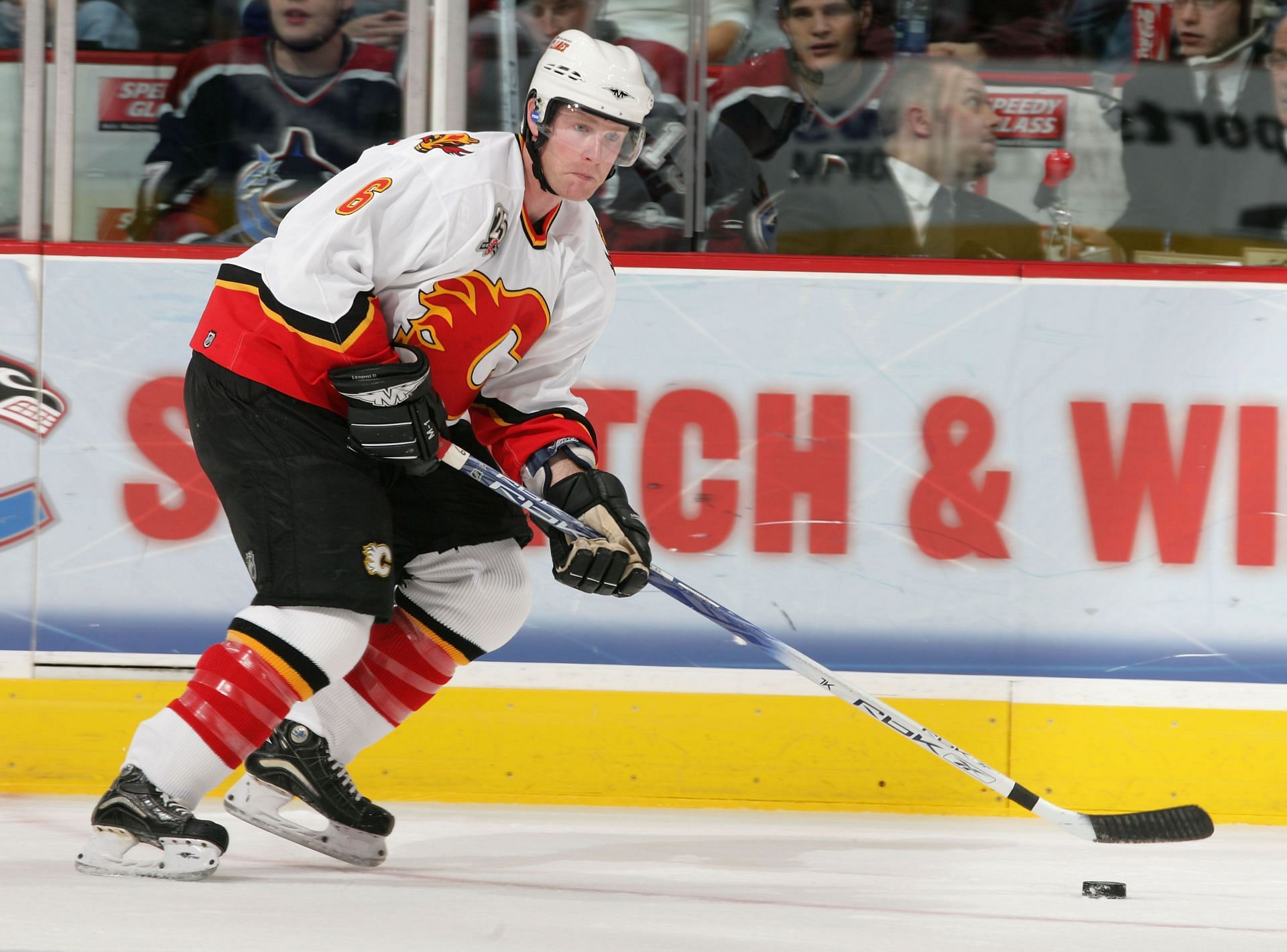 Jordan Leopold, Calgary Flames vs Vancouver Canucks