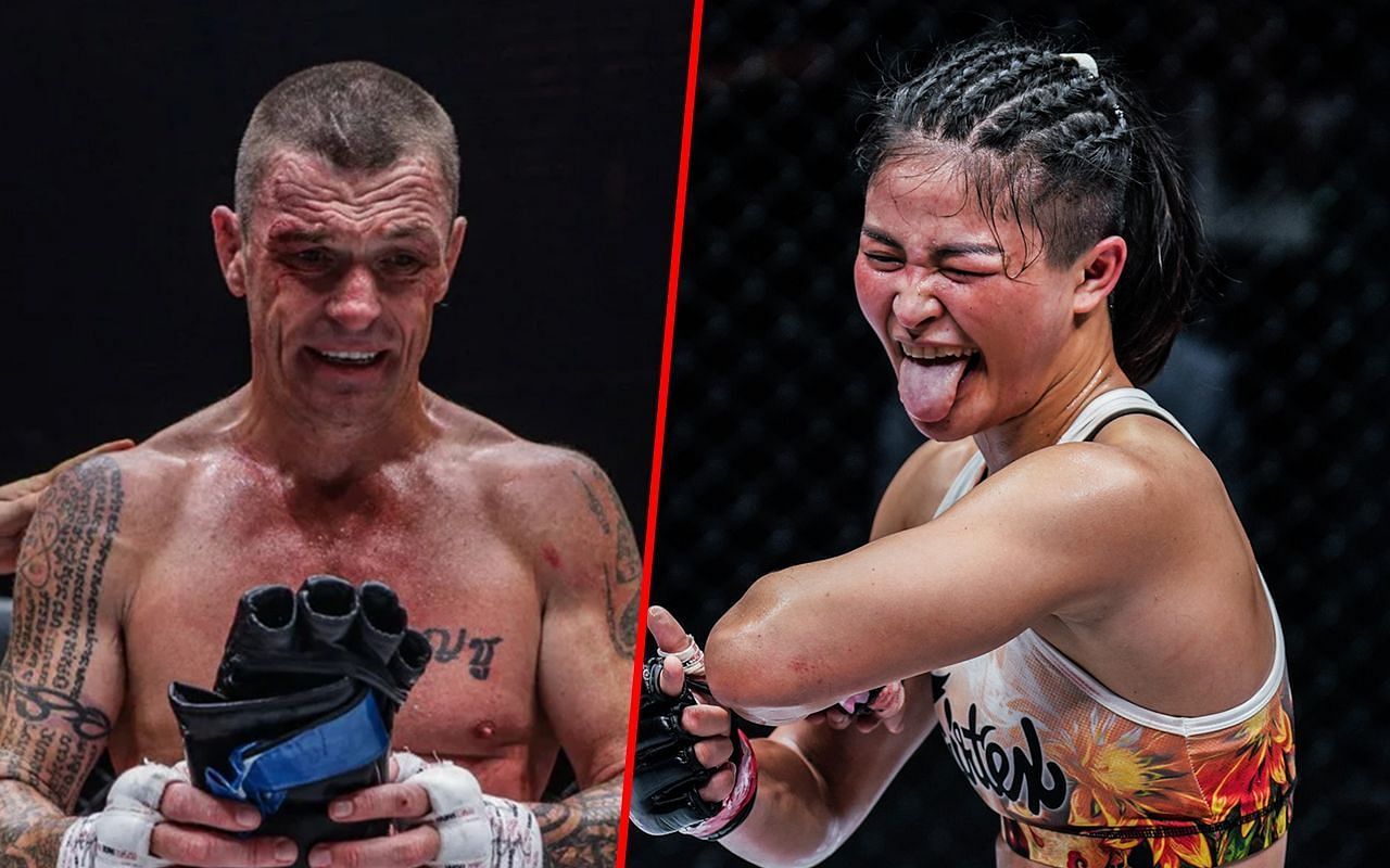 (left) Retired kickboxing legend John Wayne Parr and (right) Former two-sport world champion Stamp Fairtex [Credit: ONE Championship]