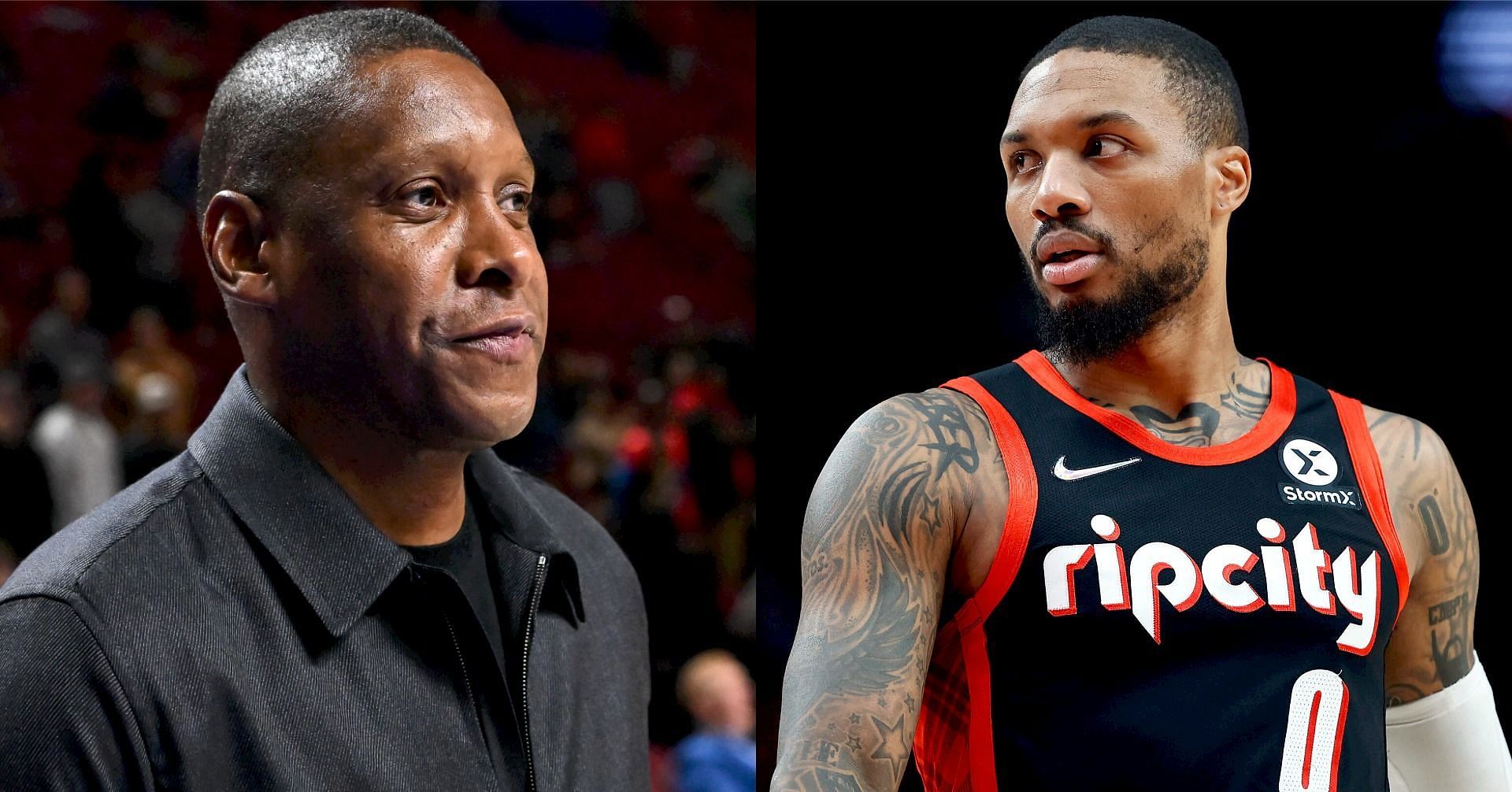 Toronto Raptors president Masai Ujiri and Portland Trail Blazers superstar point guard Damian Lillard