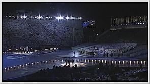 Team USA carried the buried American flag to pay tribute to the 9/11 attack incident at the 2002 Winter Olympics