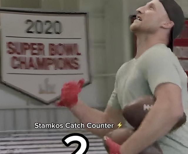 Steven Stamkos shows off his catching prowess with amazing skills display at Buccaneers ground