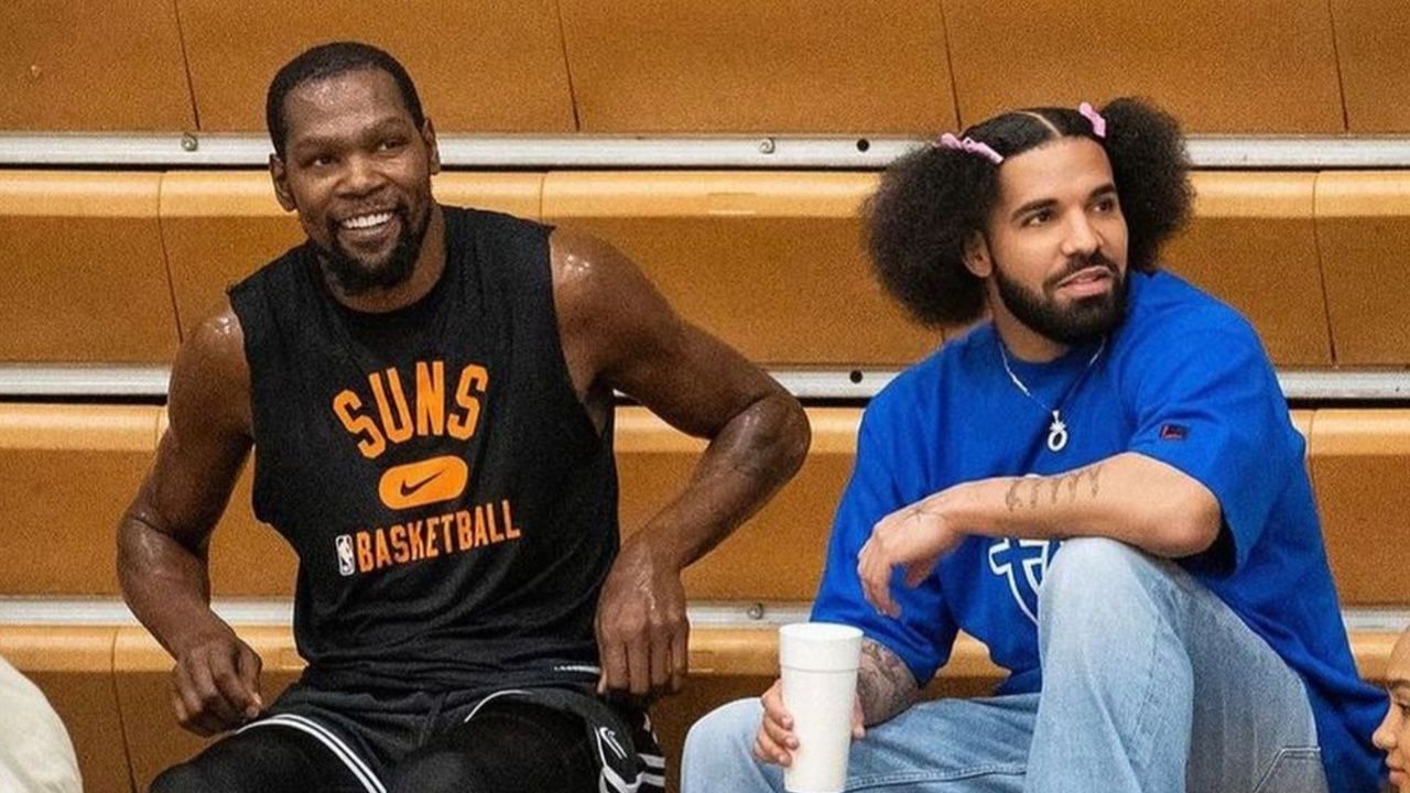 Kevin Durant of the Phoenix Suns and American rapper Drake. (Photo: Cassy Athena/Instagram)