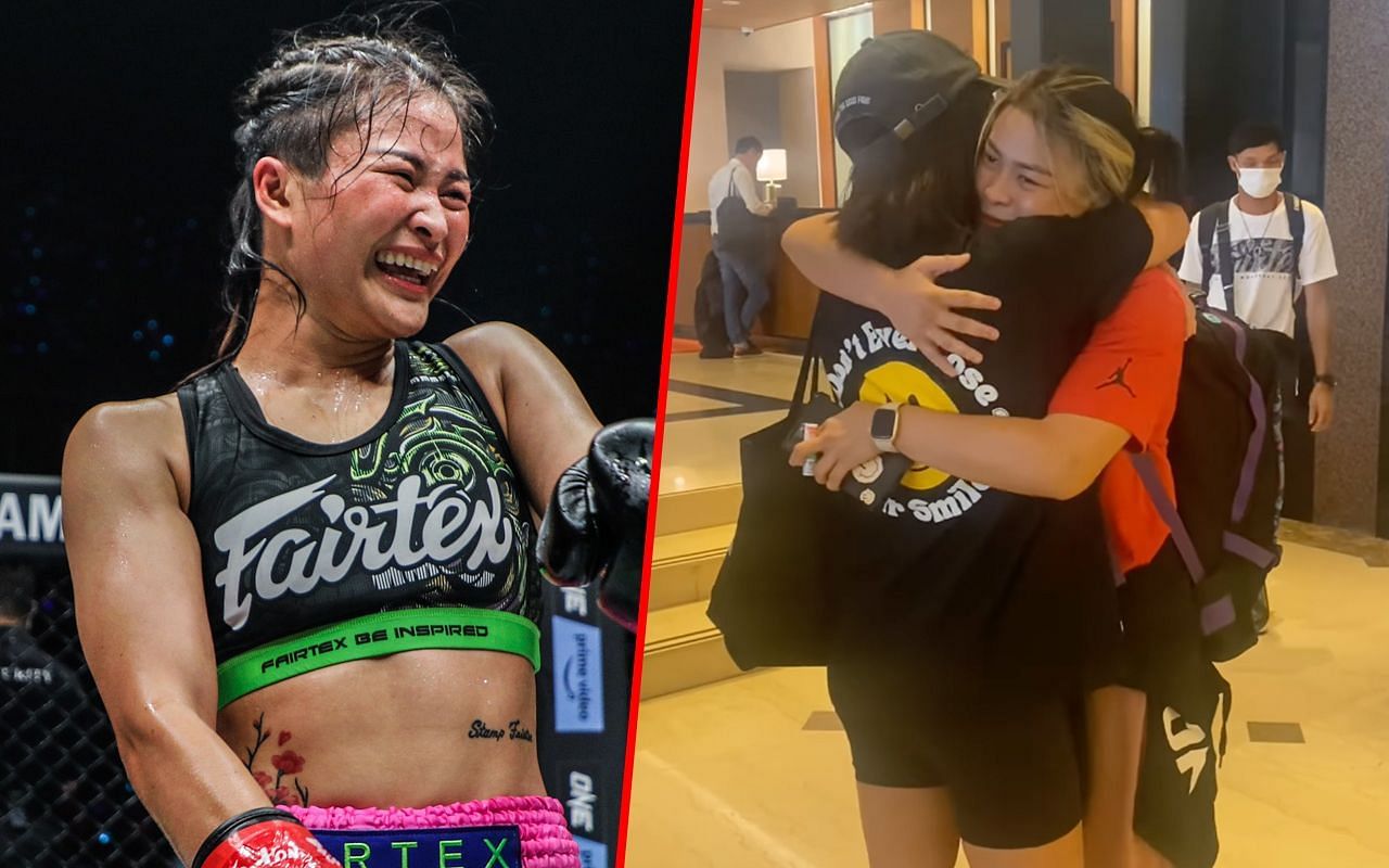 Stamp Fairtex reunites with Angela Lee | Photo by ONE Chamnpionship