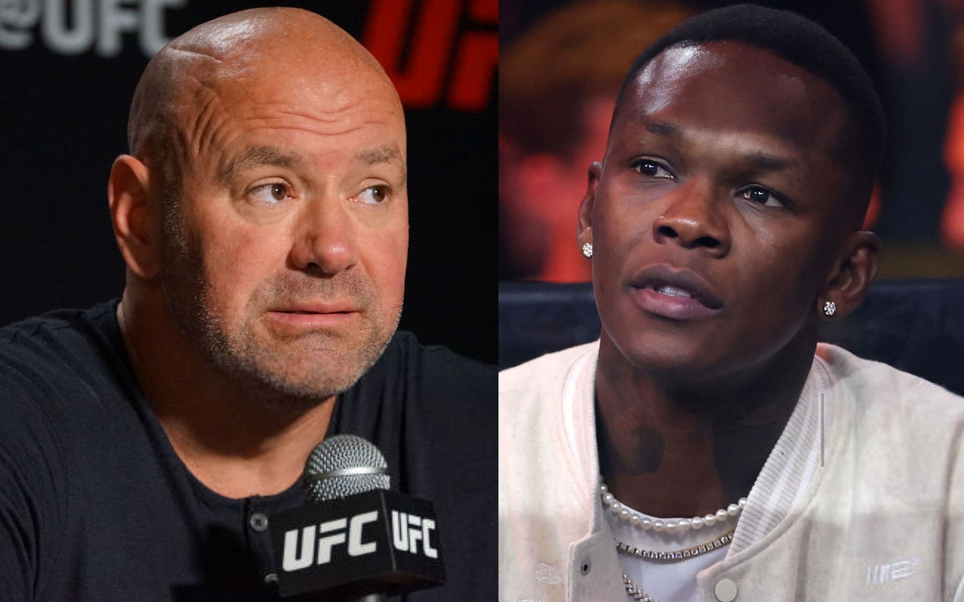 Dana White discusses &quot;strange&quot; interaction backstage following Israel Adesanya