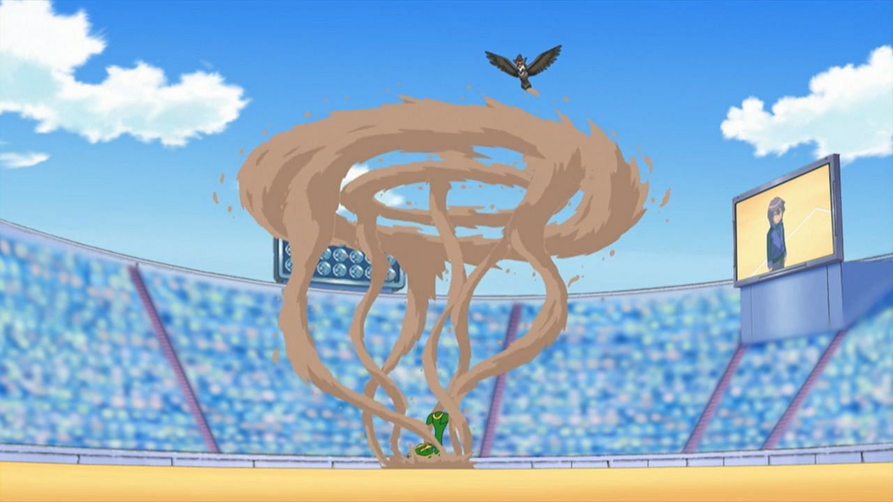 Paul&#039;s Gastrodon using the Counter Shield tactic he stole from Ash in the anime (Image via The Pokemon Company)