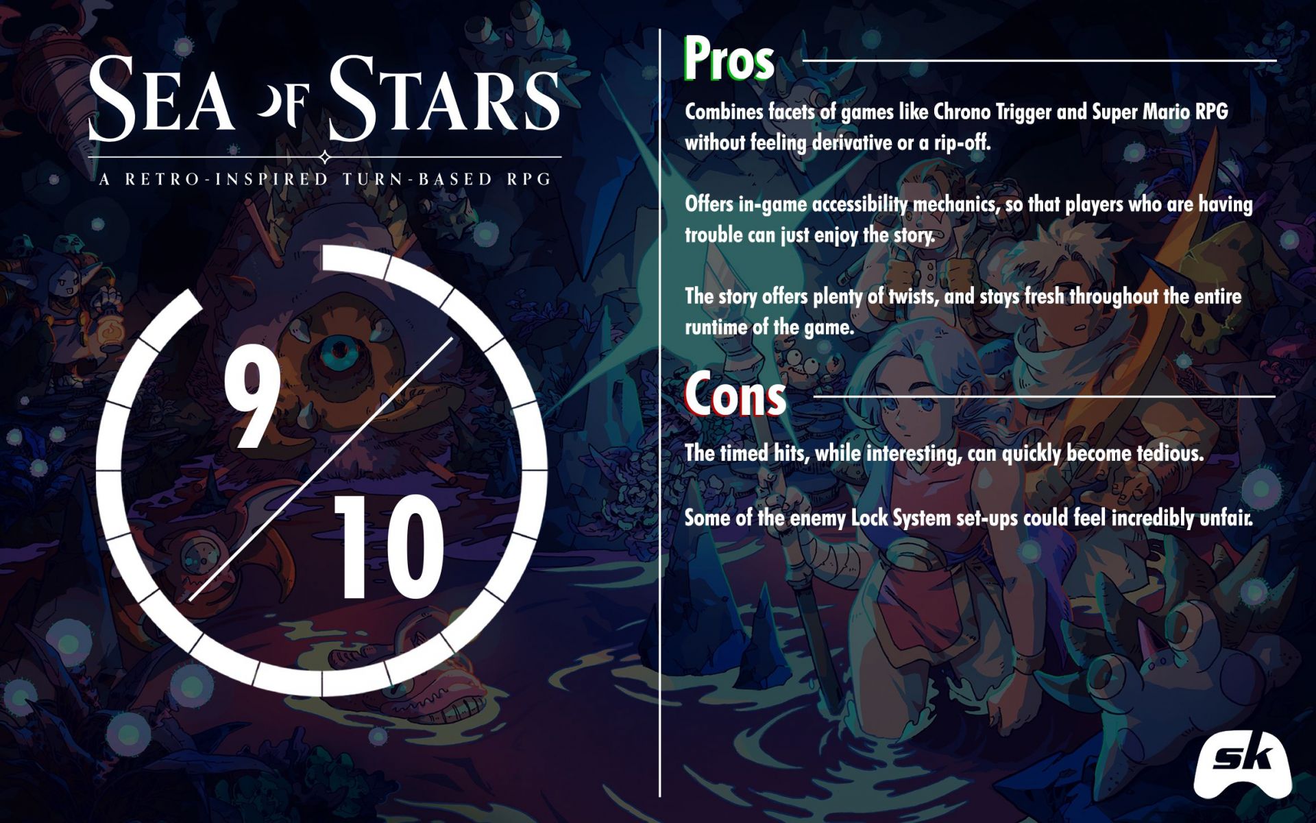 Sea of Stars review – a stunning 9/10 RPG