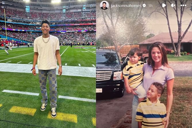 Jackson Mahomes shares precious throwback with Patrick Mahomes, mother Randi days ahead of season opener vs Lions