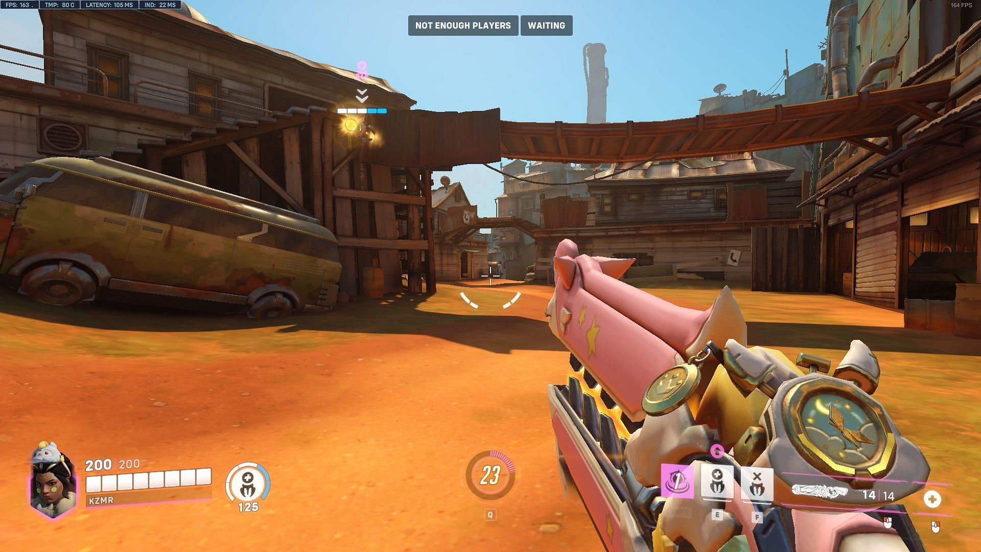 Healing Pylon in Overwatch 2&#039;s Junkertown (Image via Blizzard Entertainment)