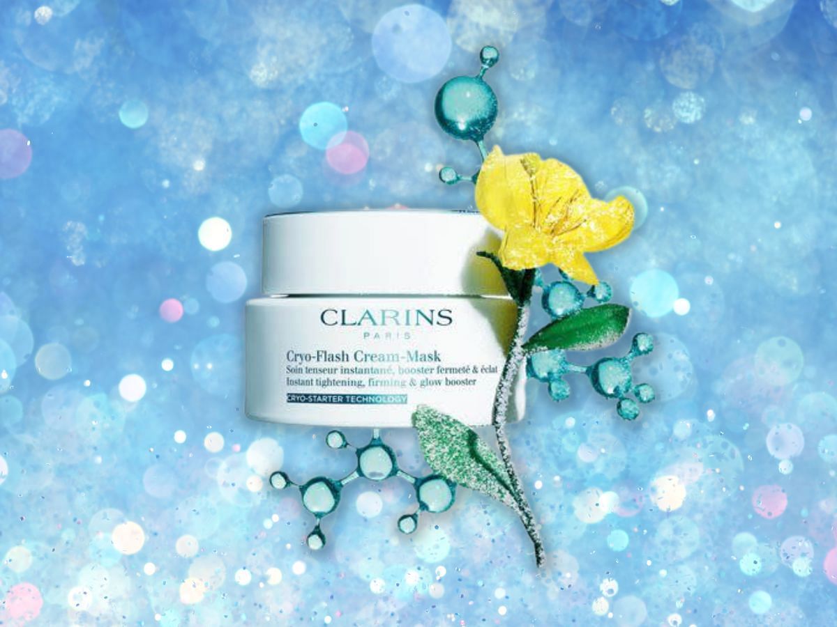 Cool down the senses with Clarins Cyro-Flash Cream Mask. (Image via Sportskeeda)