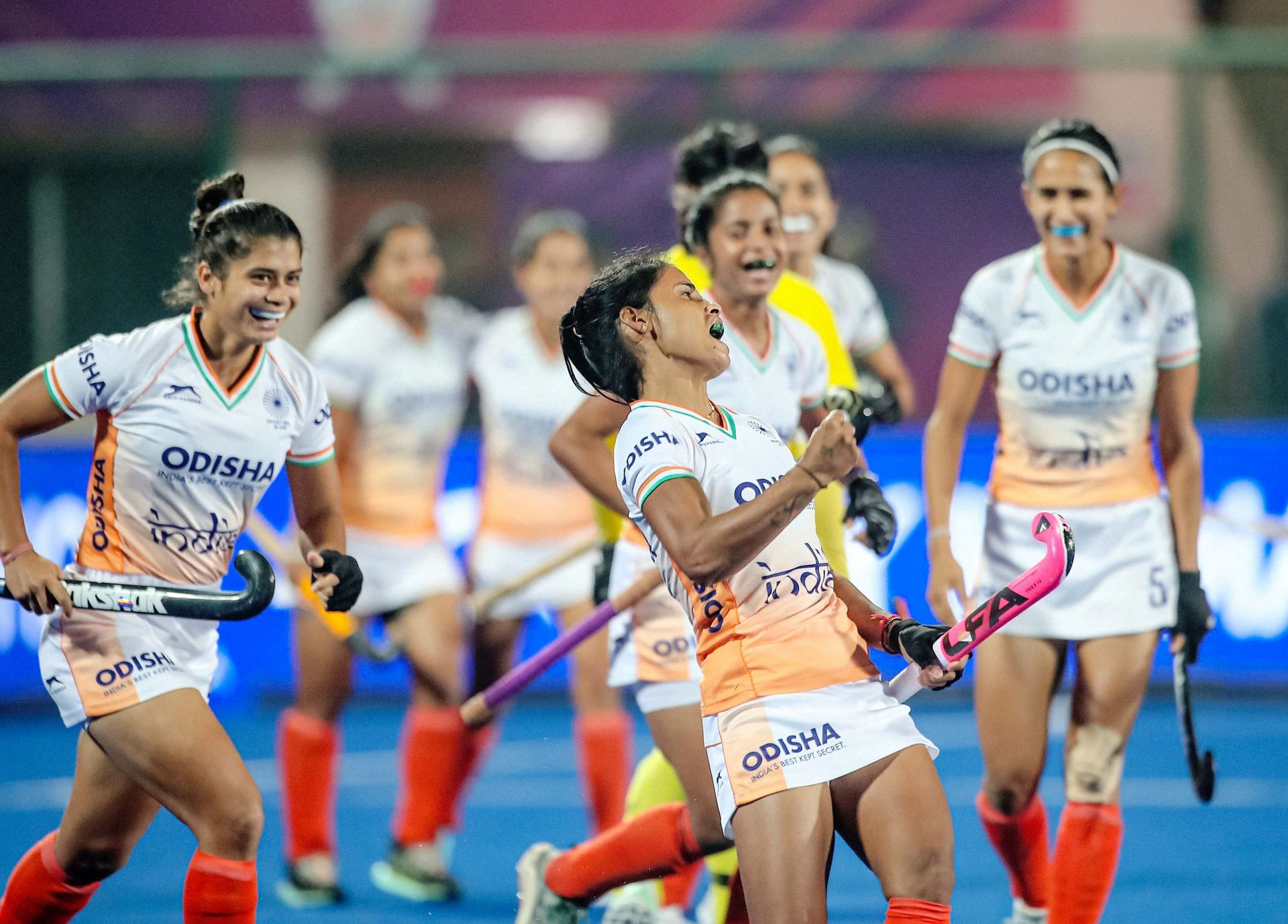 Indian Team celerates their victory against Malaysia (Pic Credits: Hockey India)