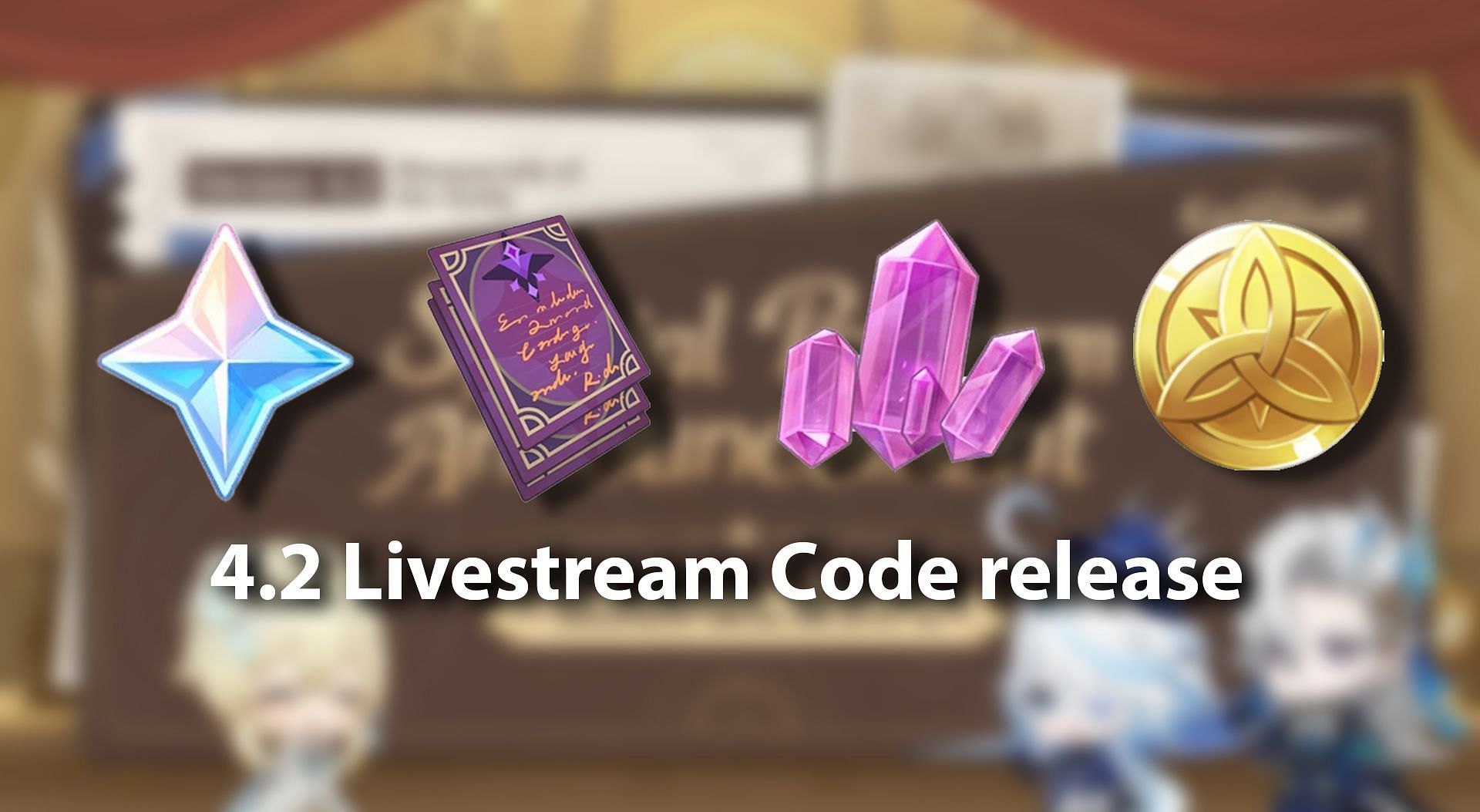 The codes from today's Genshin Impact livestream are: - AS6BQKLY9GLD -  GBNA9J5H9Y4H - LS6T4L9ZZ7TH Redeem them before tomorrow for 300 Primogems!  : r/Genshin_Impact_Leaks