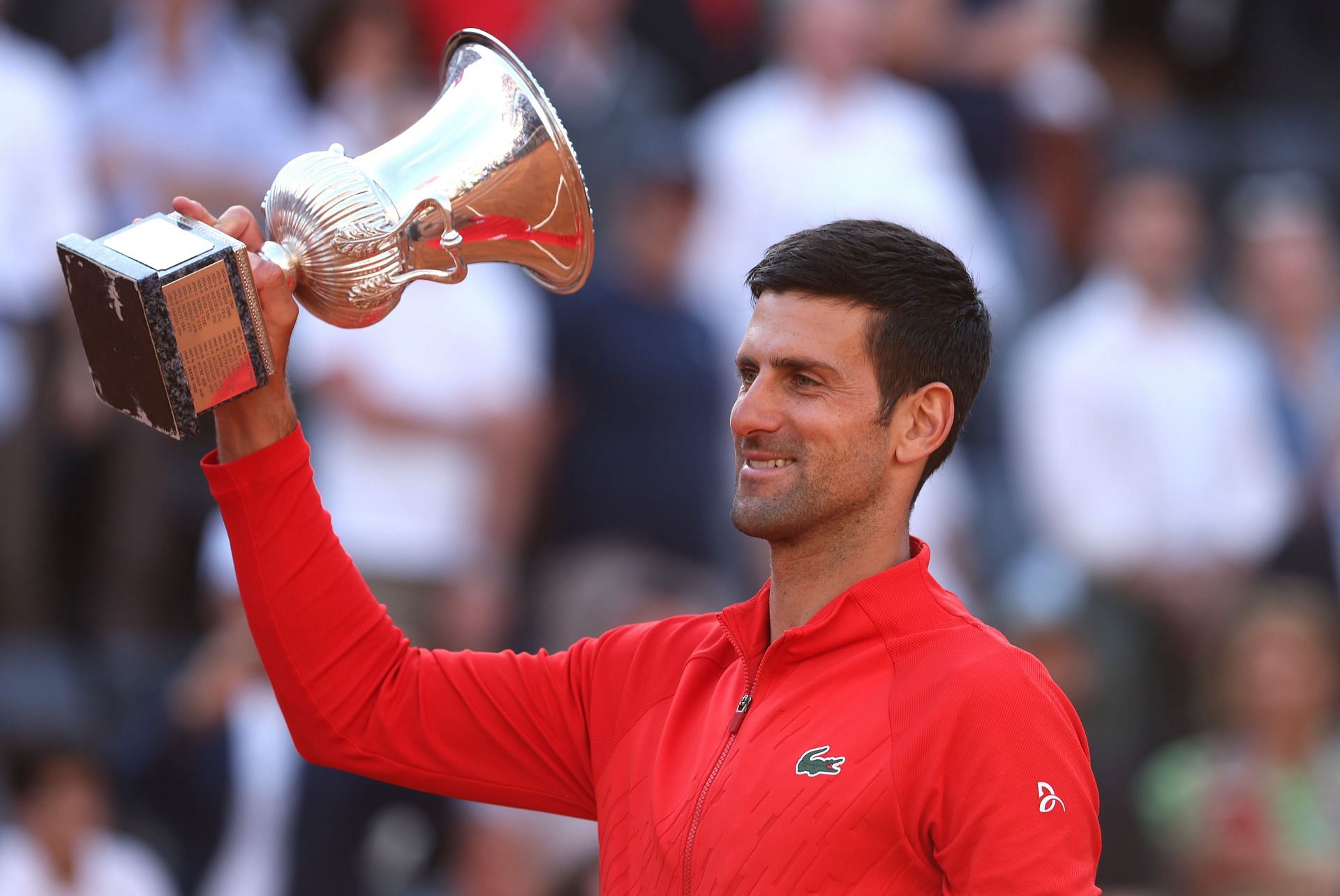 Novak Djokovic at the 2022 Italian Open.