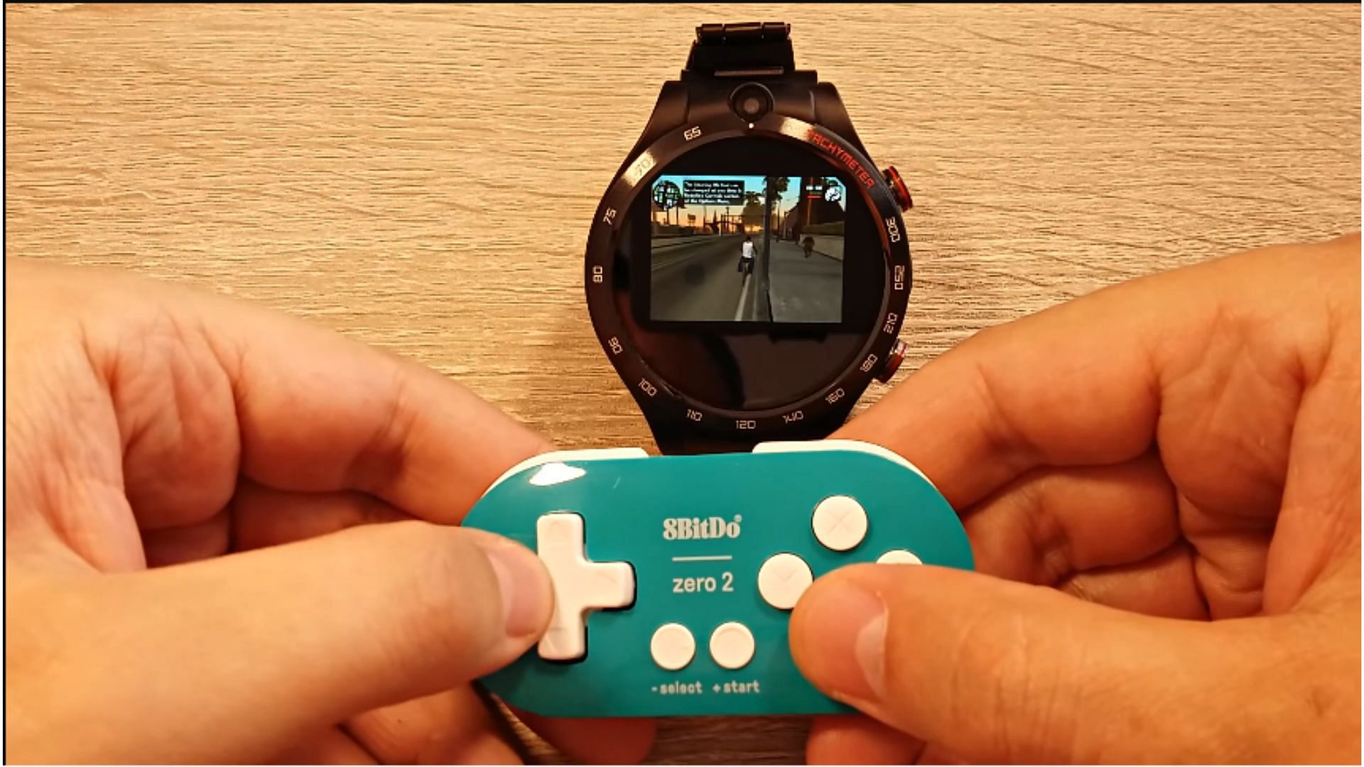 GTA San Andreas running on a smartwatch (Image via YouTube/Full Android Smartwatch)