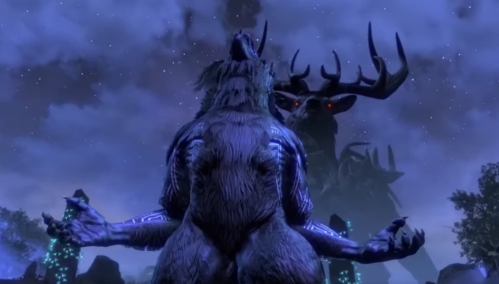 The Warden can transform into a Werewolf in The Elder Scrolls Online (Image via ZeniMax Online Studios)
