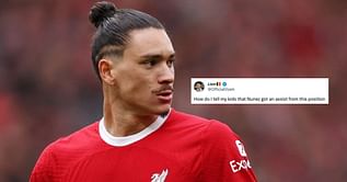 "One of the funniest players", "This guy is a gift that keeps on giving" - Fans troll Darwin Nunez after hilarious miss in Liverpool win