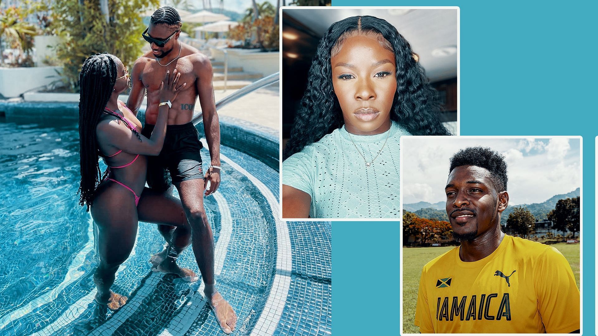 Noah Lyles,  Junelle Bromfield, Shericka Jackson and Micheal Campbell enjoys vacation in Jamaica