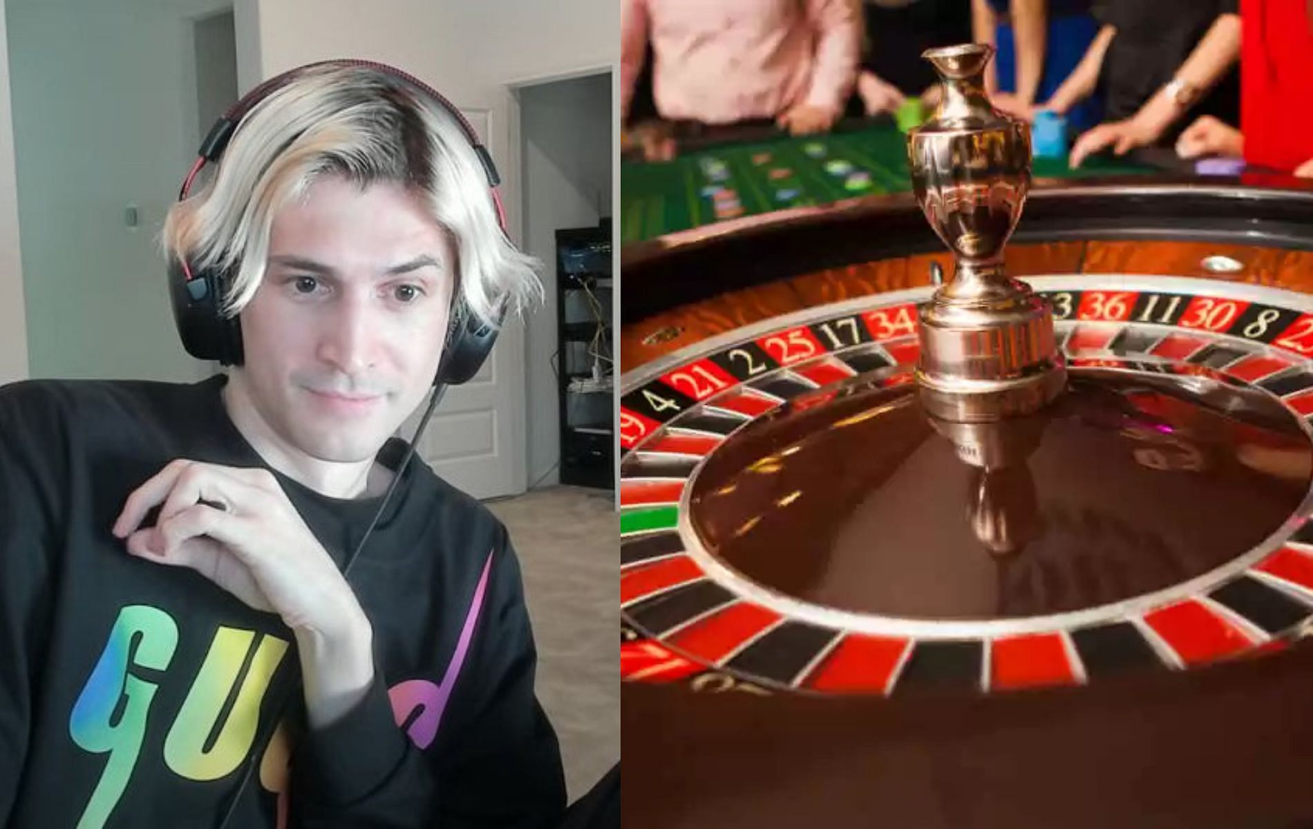 xQc admits getting paid to gamble (Image via Sportskeeda)