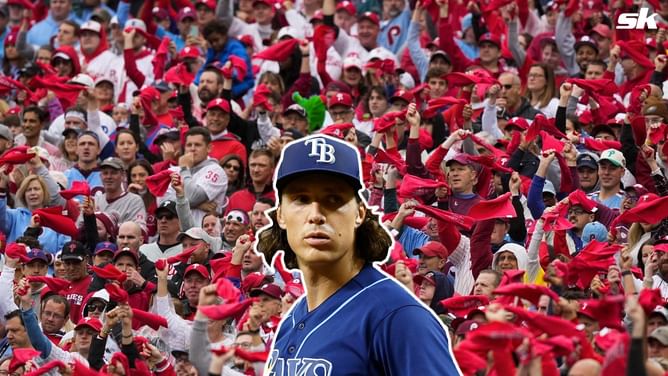 Rays pitcher Tyler Glasnow waxes lyrical on Phillies crowd: "Vibe over there is just insane, it's like a cult following"