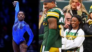 "Rather this over Taylor Swift anyday" - Fans react to Simone Biles' interaction with husband Jonathan Owens during his NFL match