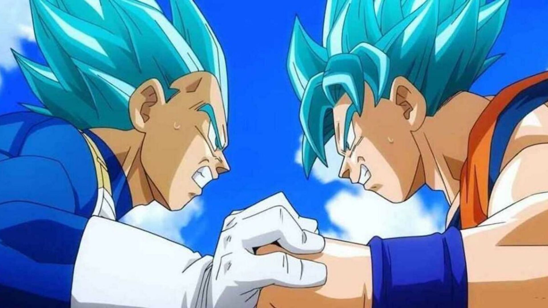 Vegeta and Son Goku as seen in the anime series (Image via Toei Animation)