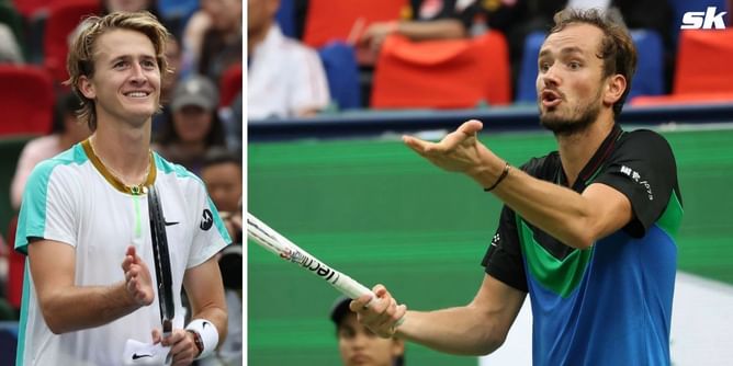 Daniil Medvedev smashes racket during upset loss to Sebastian Korda at Shanghai Masters