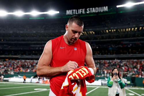 Travis Kelce at Kansas City Chiefs v New York Jets