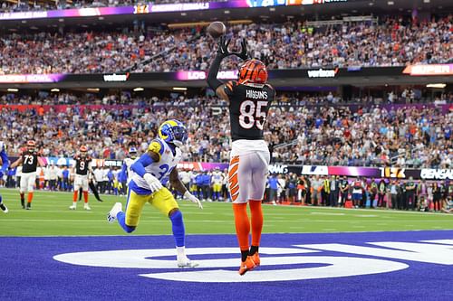 Tee Higgins during Super Bowl LVI - Los Angeles Rams vs. Cincinnati Bengals