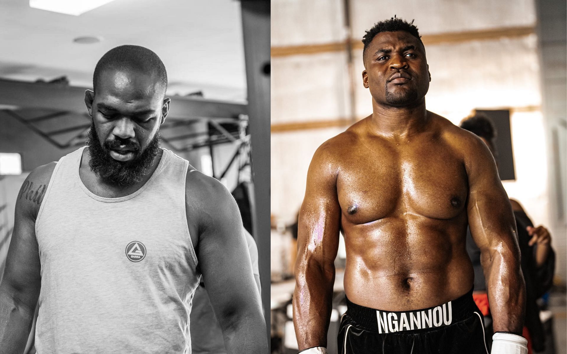 Jon Jones, Francis Ngannou (Image Courtesy - @JonnyBones, @FrancisNgannou on X/Twitter)