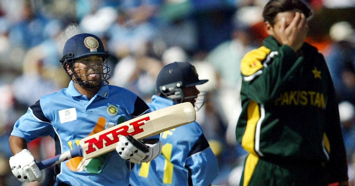 Sachin Tendulkar scored one of his most iconic knocks against Pakistan in the 2003 World Cup (Image via ICC)