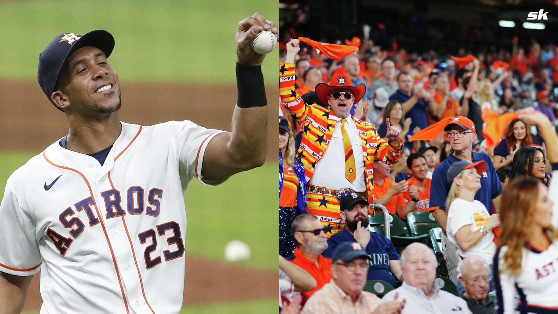 Astros fans surprised over Dusty Baker's decision to bench Michael Brantley  for ALCS opener vs. Rangers: I'll never understand [these] lineups