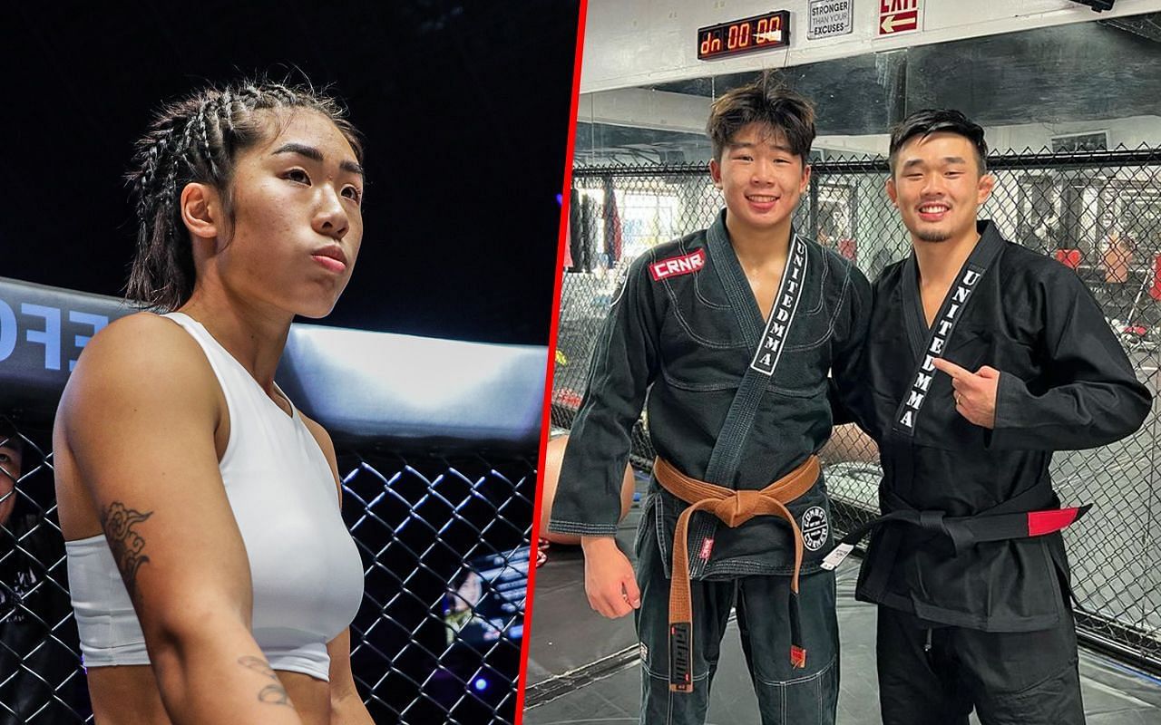 Angela Lee (Left) has high hopes for her brother Adrian (Right)