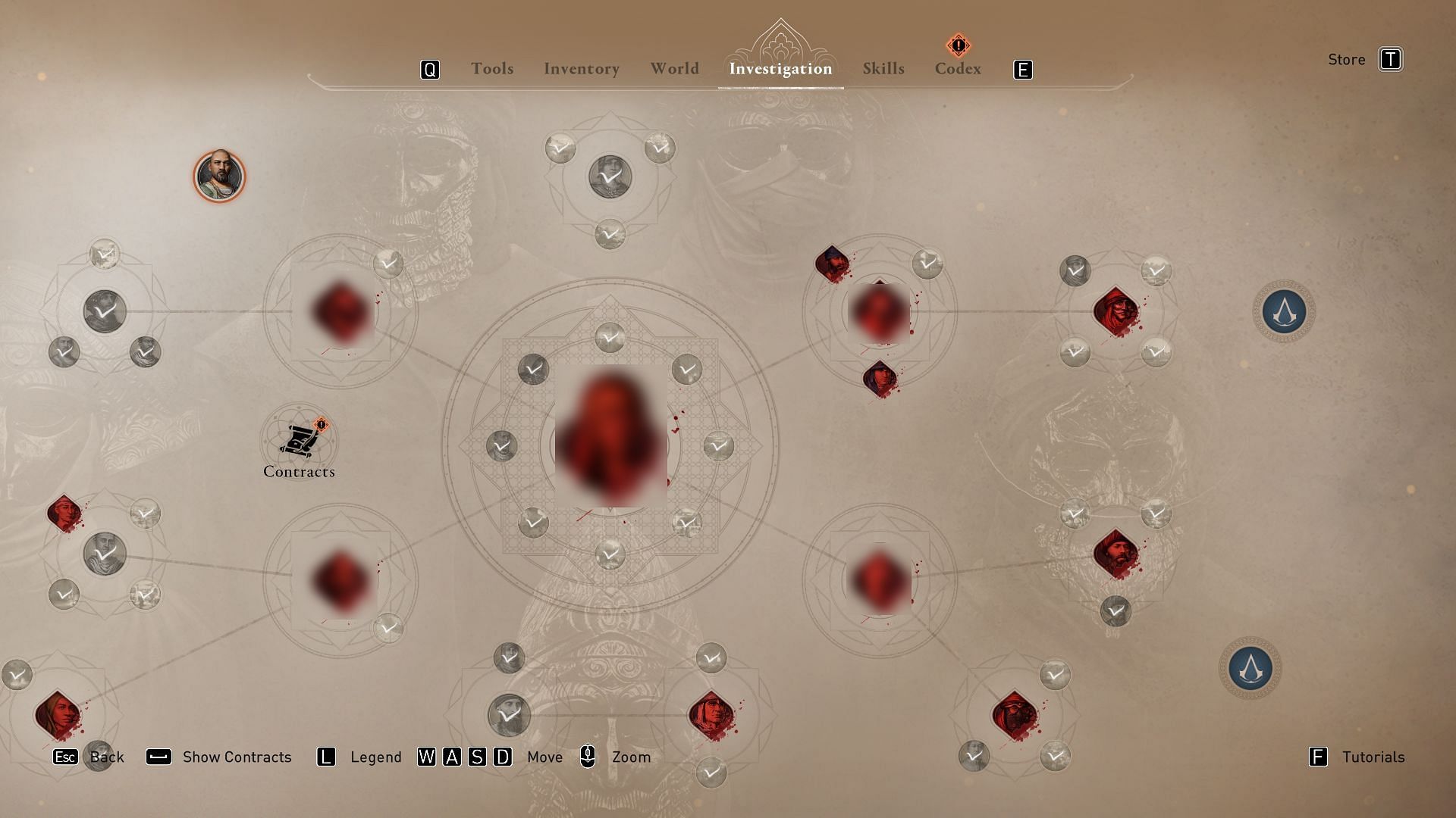 The mission structure of Assassin&#039;s Creed Mirage (Image screenshot from Assassin&#039;s Creed Mirage)