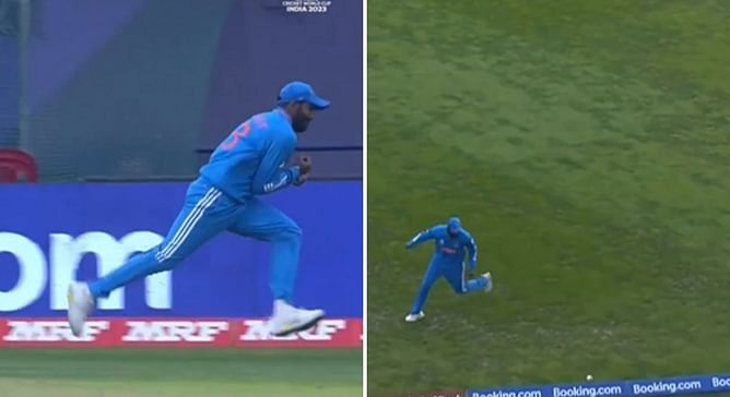 [Watch] Jasprit Bumrah drops Daryl Mitchell at long-off in IND vs NZ 2023 World Cup match