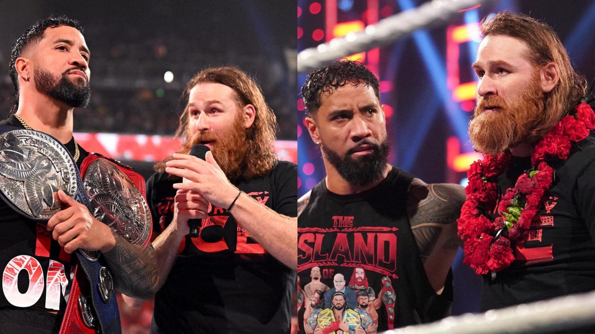 Sami Zayn and Jey Uso are former Bloodline stablemates