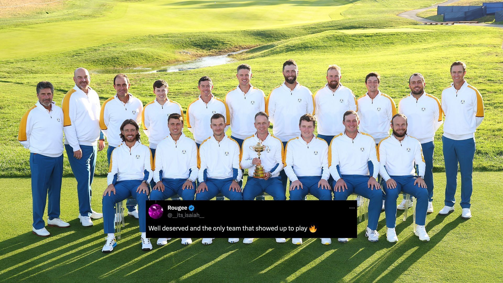 “Only team that showed up to play” Fans congratulate Team Europe for a