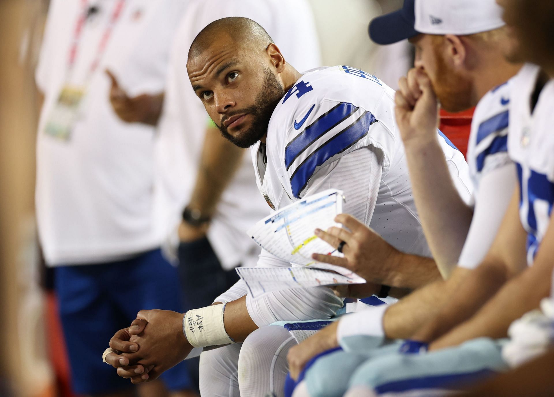 Dak Prescott during Dallas Cowboys v San Francisco 49ers